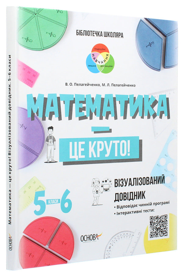 Mathematics Is Cool! Visualized Handbook. Grades 5-6 / Математика — це круто! Візуалізований довідник. 5–6 класи Nikolai Pelageychenko, Virutia Pelageychenko / Микола Пелагенко, Вікторія Пелагіченко 9786170039552-3