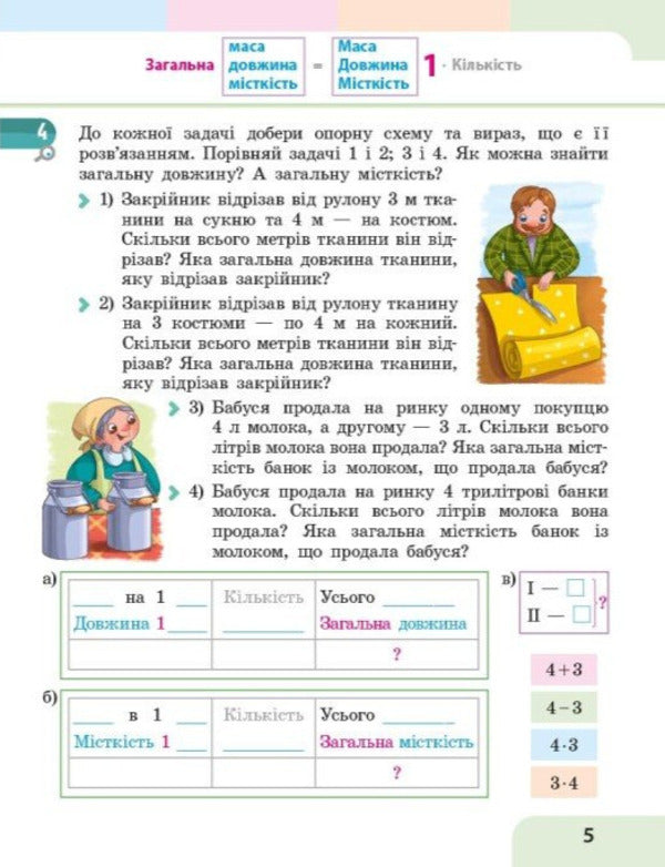 Mathematics Study Guide For The 3Rd Grade Of ZZSO In 3 Parts Part 2 - Математика Навчальний посбник для 3 класу ЗЗСО У 3-х частинах Частина 2 Oksana Onoprienko, Svetlana Skvortsova - Оксана Онопрнко, Свтлана Скворцова 9786178775117-4
