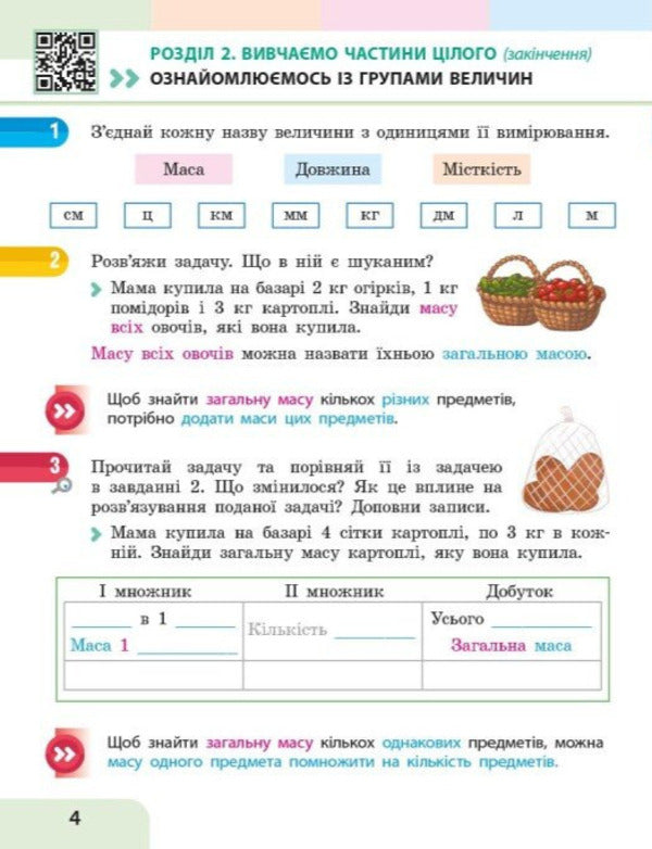 Mathematics Study Guide For The 3Rd Grade Of ZZSO In 3 Parts Part 2 - Математика Навчальний посбник для 3 класу ЗЗСО У 3-х частинах Частина 2 Oksana Onoprienko, Svetlana Skvortsova - Оксана Онопрнко, Свтлана Скворцова 9786178775117-3