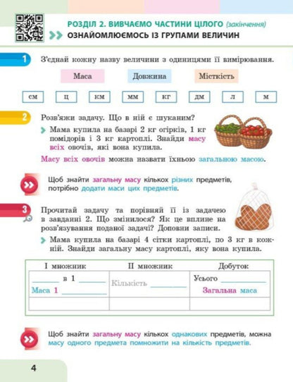 Mathematics Study Guide For The 3Rd Grade Of ZZSO In 3 Parts Part 2 - Математика Навчальний посбник для 3 класу ЗЗСО У 3-х частинах Частина 2 Oksana Onoprienko, Svetlana Skvortsova - Оксана Онопрнко, Свтлана Скворцова 9786178775117-3
