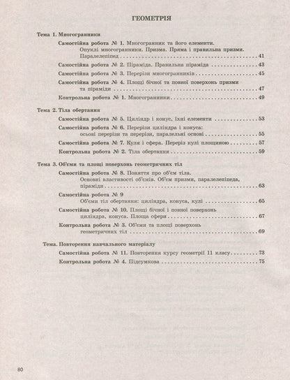 Mathematics (algebra and beginnings of analysis and geometry). 11th grade (standard level). Test control of learning results / Математика (алгебра і початки аналізу та геометрія). 11 клас (рівень стандарту). Тестовий контроль результатів навчання Альбина Гальперина 978-966-945-082-1-4