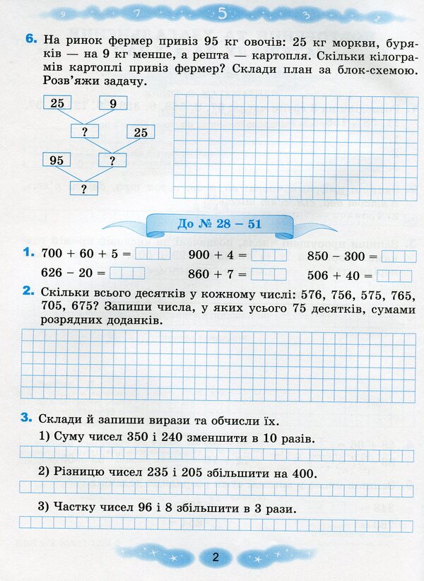 Mathematics workbook. 4th grade / Зошит з математики. 4 клас Григорий Лишенко 978-966-11-1224-6-4