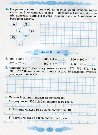 Mathematics workbook. 4th grade / Зошит з математики. 4 клас Григорий Лишенко 978-966-11-1224-6-4