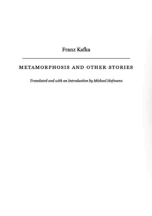 Metamorphosis And Other Stories Franz Kafka / Франц Кафка 9780241436240-2