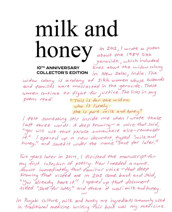 Milk And Honey: 10Th Anniversary Collector's Edition Rupi Kaur / Рупи Каур 9781524892876-4