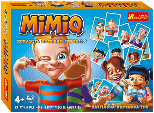 Mimiq. Show The Right Face! Board Card Game / Mimiq. Покажіть потрібну гримасу! Настільна карткова гра Christian Draineau, Freddie Muller Andersen / Крістіан Дрейно, Фредді Мюллер Андерсен 4823076142285-1