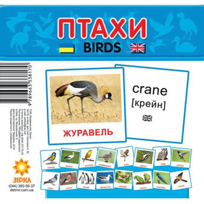 Mini Cards.Birds / Картки міні. Птахи / Author not specified 9789663338170-1