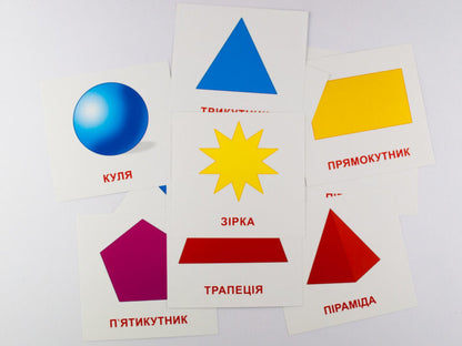 Mini Cards. Geometric Shapes / Картки міні. Геометричні фігури / Author not specified 4826176340001-3