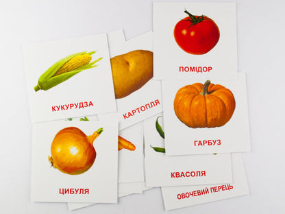 Mini Cards. Vegetables / Картки міні. Овочі / Author not specified 4826176340063-3