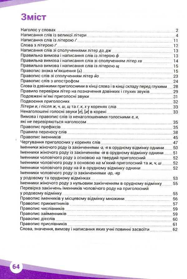 Modern Ukrainian Spelling For Younger Students / Сучасний український правопис для молодших школярів Currently Kosovtsev / Ніна Косовцева 9789669250186-5