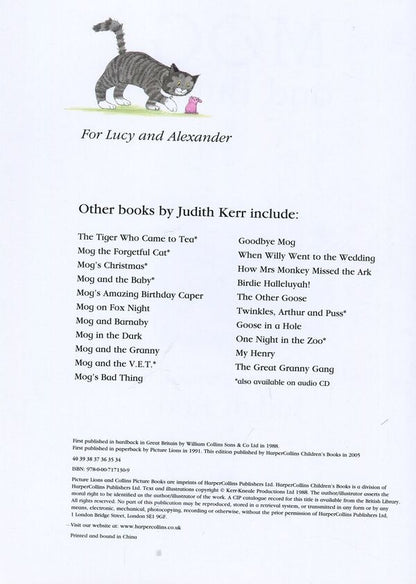 Mog and Bunny / Mog and Bunny Джудит Керр 9780007171309-4