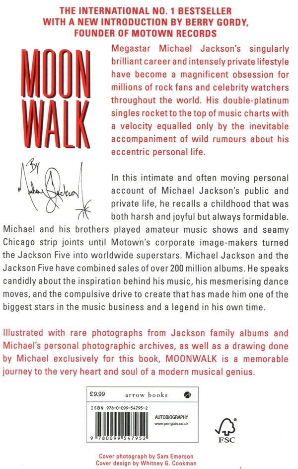 Moonwalk / Moonwalk Майкл Джексон 9780099547952-2