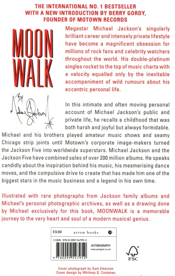 Moonwalk Michael Jackson / Майкл Джексон 9780099547952-2