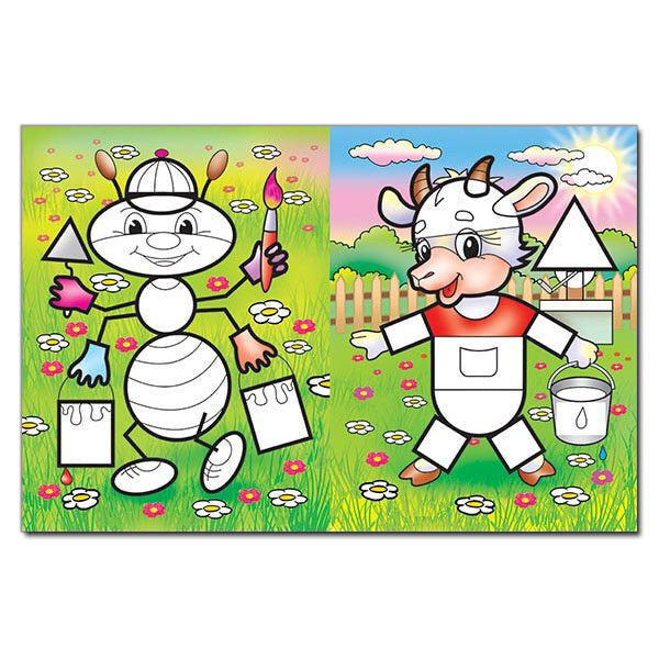 Mosaic for kids with stickers. Hedgehog / Мозаїка для малюків з наліпками. Їжачок  978-617-536-374-4-3