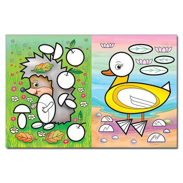 Mosaic for kids with stickers. Hedgehog / Мозаїка для малюків з наліпками. Їжачок  978-617-536-374-4-4