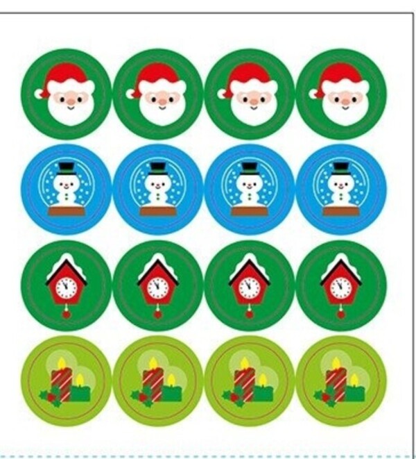 Mosaic of stickers. Santa Size / Мозаїка з наліпок. Санта. Величина  9789667615956-6
