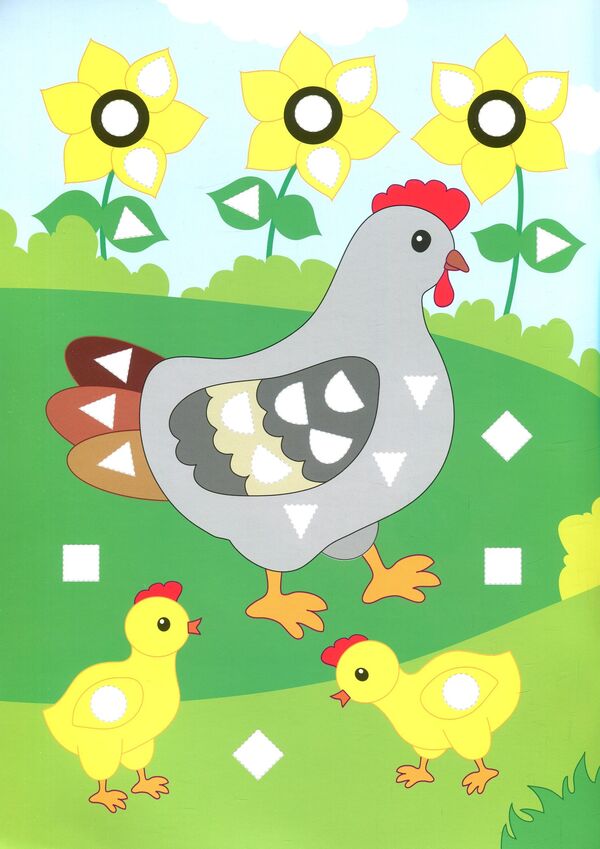 Mosaic pictures. Collecting the farm / Картинки з мозаїки. Збираю ферму Екатерина Смирнова 978-966-284-541-9-3