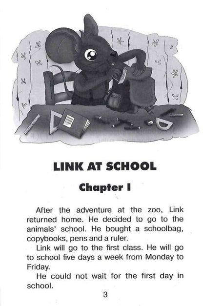 Mouse Link at School / Link at School / Мишеня Лінк у школі / Link at School Оксана Хацко 978-966-498-796-4-3
