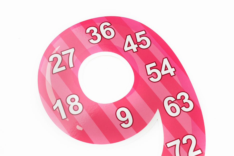 Multiplication table from 2 to 9. Set for decorating the interior of the classroom / Таблиця множення від 2 до 9. Набір для оформлення інтер'єру класу  4823076145828-4