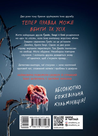 Murder between friends / Убивство поміж друзями Лиз Лоусон 978-617-8771-48-5-3