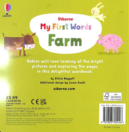 My First Words Farm / My First Words Farm Фиона Уотт 978-1-80370-544-6-2