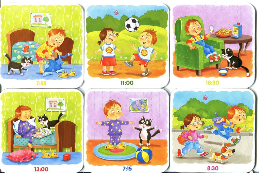 My day. The schedule is on the cards / Мій день. Розпорядок дня на картках  -3