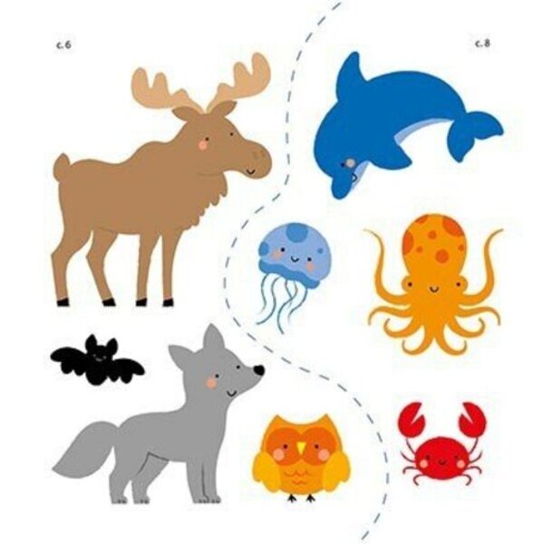 My first words with stickers. Animals / Мої перші слова з наліпками. Тварини Алена Пуляева 9786170986825-6
