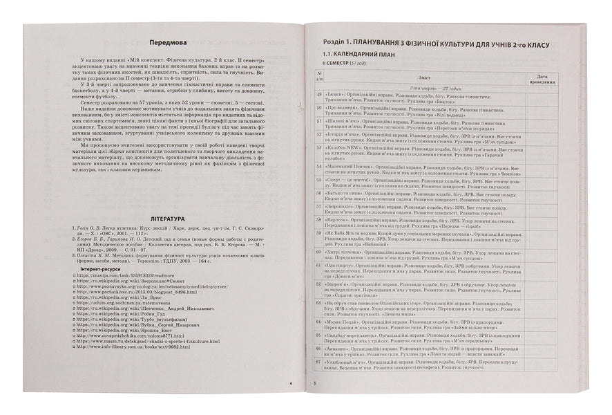 My synopsis. Physical Education. 2nd class. 2 semester / Мій конспект. Фізична культура. 2 клас. 2 семестр Анна Ильницкая 978-617-00-3694-0-3