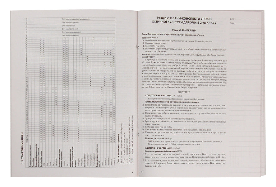 My synopsis. Physical Education. 2nd class. 2 semester / Мій конспект. Фізична культура. 2 клас. 2 семестр Анна Ильницкая 978-617-00-3694-0-4