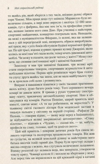 My terrifying joys.The story of my life / Мої страхітливі радощі. Історія мого життя Энцо Феррари 978-966-688-037-9-5