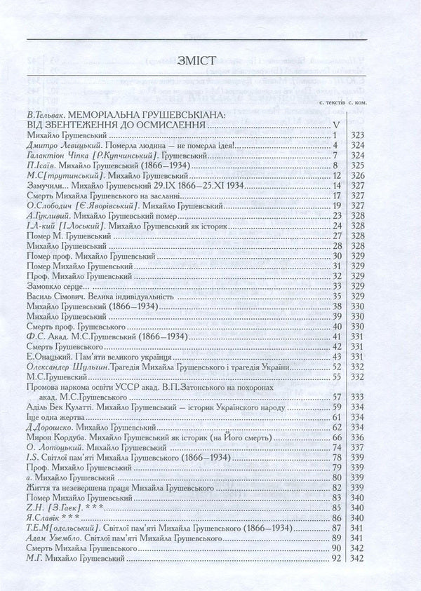 Mykhailo Hrushevskyi. Works in 50 volumes. Volume 47. Book II. Memorial Hrushevskiana / Михайло Грушевський. Твори у 50 томах. Том 47. Книга ІІ. Меморіальна грушевськіана Михаил Грушевский 978-966-914-031-9, 978-966-603-223-5-3