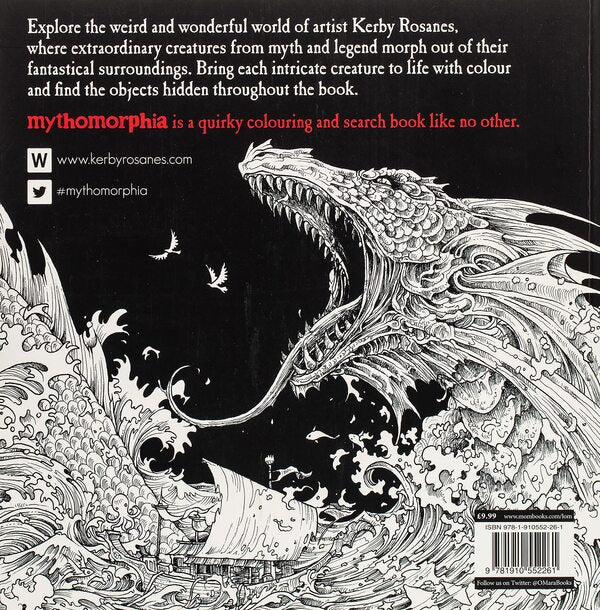 Mythomorphia. An Extreme Coloring And Search Challenge Kerby Rosanes / Керби Розанес 9781910552261-2