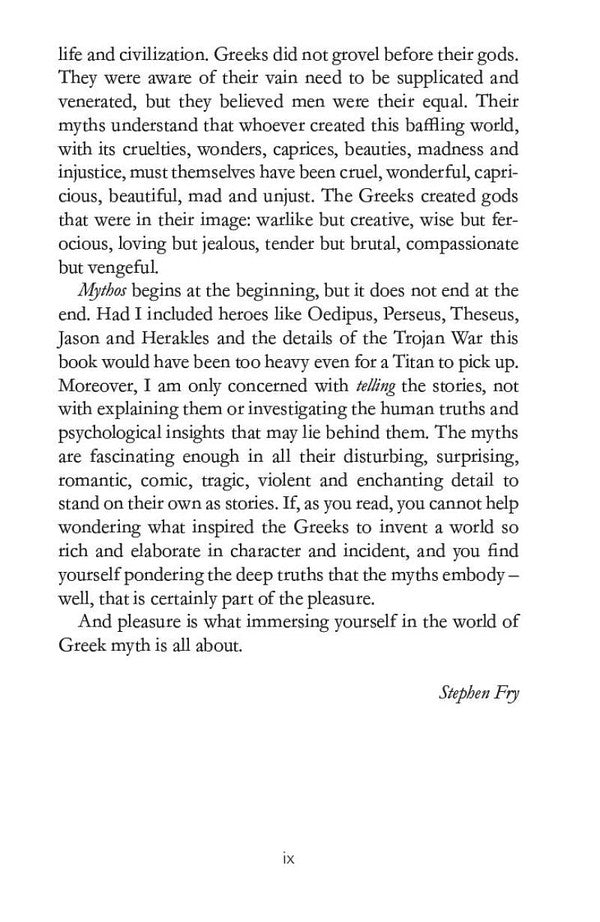 Mythos. Greek Myths Retold Stephen Fry / Стивен Фрай 9781405934138-5