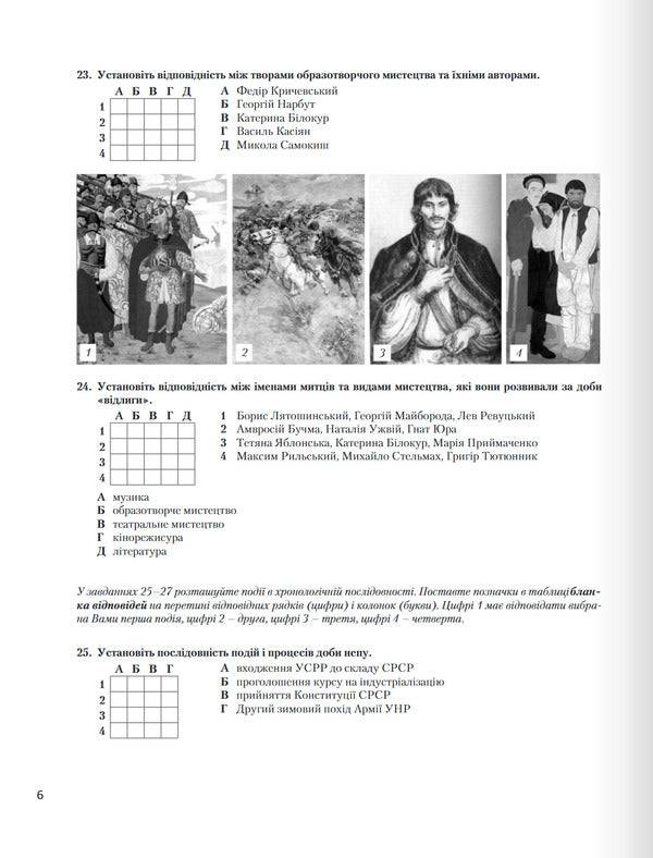 NMT 2025. History Of Ukraine Typical Test Tasks / НМТ 2025. Історія України Типові тестові завдання Vital Vlasov, Alexander Panarin, Yulia Topolnitskaya, Antonina Makarevich / Віталій Власов, Олександр Панарін, Джулія Топольницька, Антоніна Макаревич 9789669454881-6