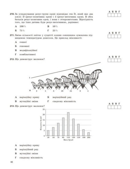 NMT 2026. Biology. Test Notebook / НМТ 2026. Біологія. Тестовий зошит Olga Taglin / Ольга Тальліна 9786170999269-5