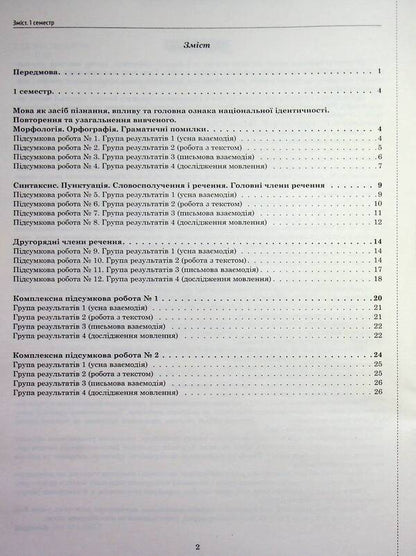 NUSH Ukrainian Language 8Th Grade Workbook For Current And Thematic Assessment Final Papers By Groups Of Results - НУШ Укранська мова 8 клас Зошит для поточного та тематичного оцнювання Пдсумков роботи за групами результатв Tatiana Polozhiy, Lydia Tretyak - Татьяна Положий, Лидия Третяк 9789669253958-4