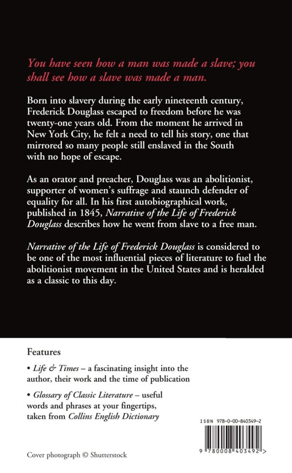 Narrative of the Life of Frederick Douglass / Narrative of the Life of Frederick Douglass Фредерик Дуглас 9780008403492-2