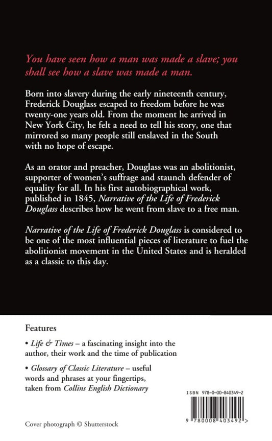 Narrative of the Life of Frederick Douglass / Narrative of the Life of Frederick Douglass Фредерик Дуглас 9780008403492-2