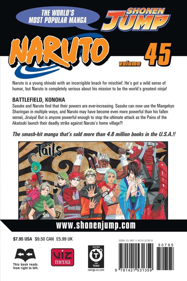 Naruto. Volume 45 Masashi Kishimoto / Масаси Кисимото 9781421531359-3