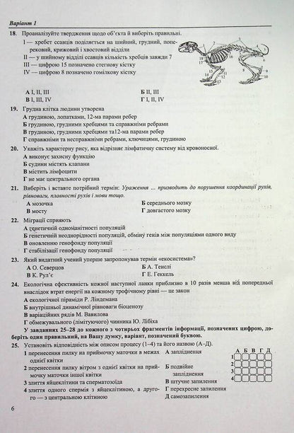 National Multi-Subject Test Biology Test Tasks In The NMT 2027 Format - Нацональний Мультипредметний Тест Бологя Тестов завдання у формат НМТ 2027 Ivan Barna, Antonyna Pavlychenko - ван Барна, Антонна Павлченко 9789660744424-5