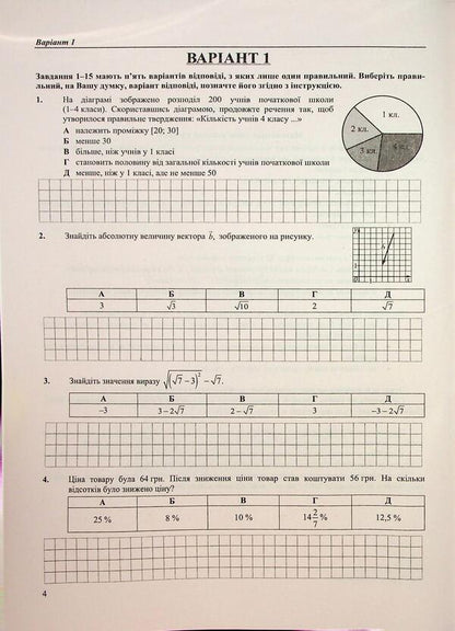 National Multi-Subject Test Mathematics: Test Tasks In The NMT 2027 Format - Нацональний Мультипредметний Тест Математика: Тестов завдання у формат НМТ 2027 Olesya Martynyuk - Олеся Мартинюк 9789660742277-2