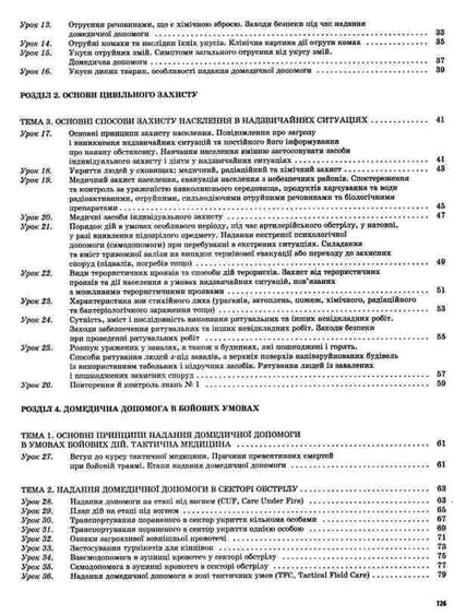 National defense. Basics of medical knowledge. Grade 11 / Захист Вітчизни. Основи медичних знань. 11 клас Н. Павлюк 9786170036933-4