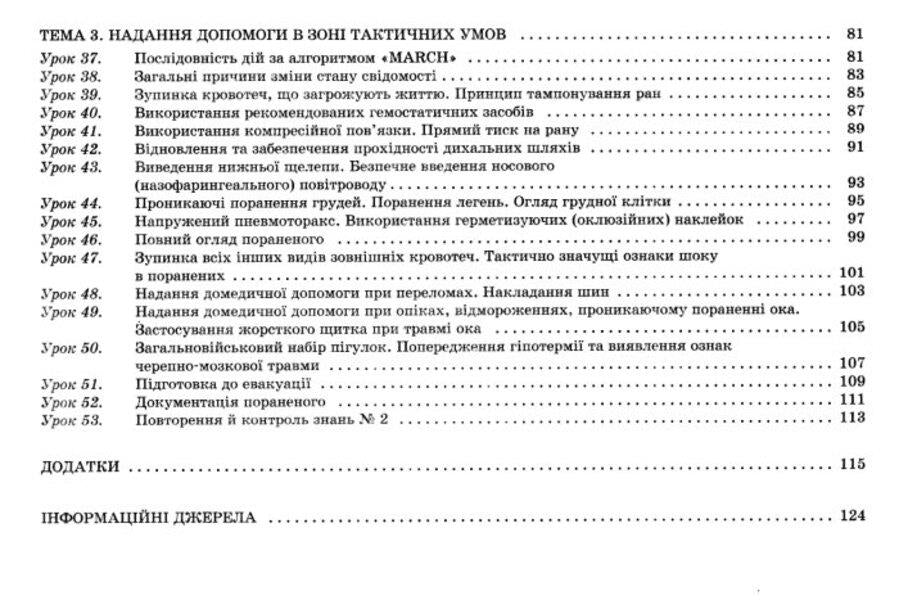 National defense. Basics of medical knowledge. Grade 11 / Захист Вітчизни. Основи медичних знань. 11 клас Н. Павлюк 9786170036933-5