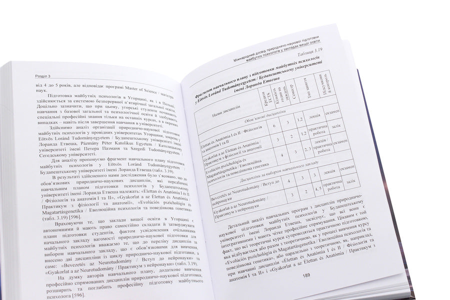 Natural and scientific training of future psychologists in institutions of higher education. Theory and methodology / Природничо-наукова підготовка майбутніх психологів у закладах вищої освіти. Теорія і методика Валентина Билык 978-611-01-1941-2-5