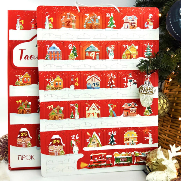 New Year's Advent Calendar 'Secrets Of Snowland' With Figurines + A Game And A Set For Creativity / Новорічний адвент-календар 'Таємниці Сніголенда' з фігурками + гра та набір для творчості Anastasia Chervona / Анастасия Червона 4820266330071-2