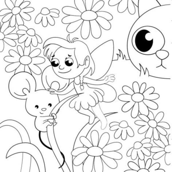 New water coloring pages. Fairies / Нові водяні розмальовки. Феєчки  9786170976925-4