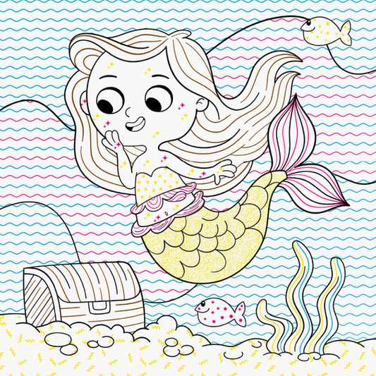 New water coloring pages. Mermaids / Нові водяні розмальовки. Русалоньки  9789667502126-2