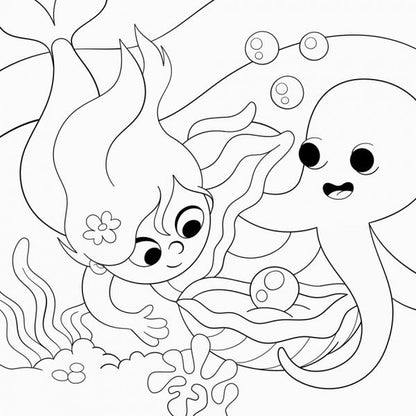 New water coloring pages. Mermaids / Нові водяні розмальовки. Русалоньки  9789667502126-3