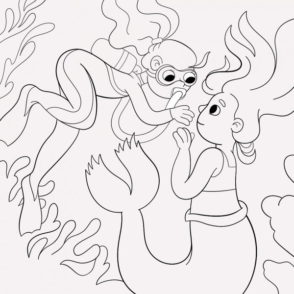 New water coloring pages. Mermaids / Нові водяні розмальовки. Русалоньки  9789667502126-4