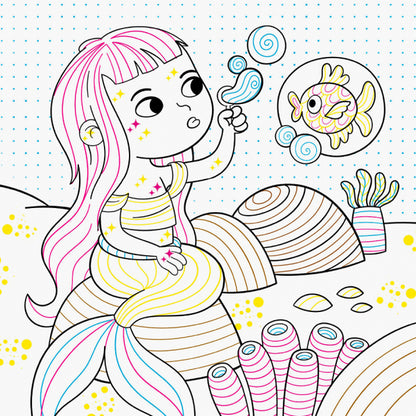 New water coloring pages. Mermaids / Нові водяні розмальовки. Русалоньки  9789667502126-5